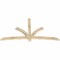 Ekena Millwork Davenport Rough Sawn Timber Gable Bracket, Douglas Fir, 84"W x 45"H x 2"D x 4"F, 13/12 Pitch GBW084X45X0204DAV00RDF - alternate 4